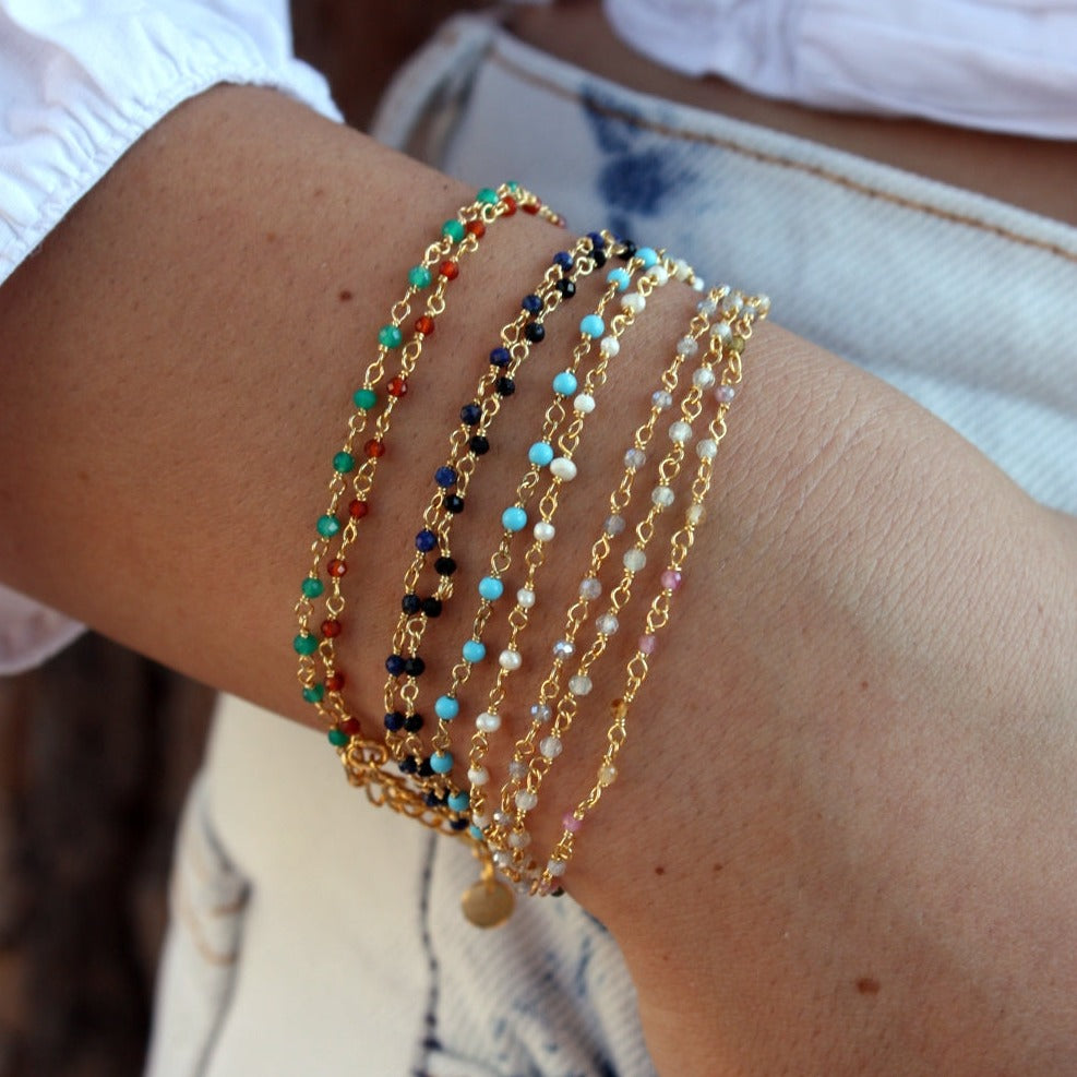 Bracelet doré Santa Maria (Rød)