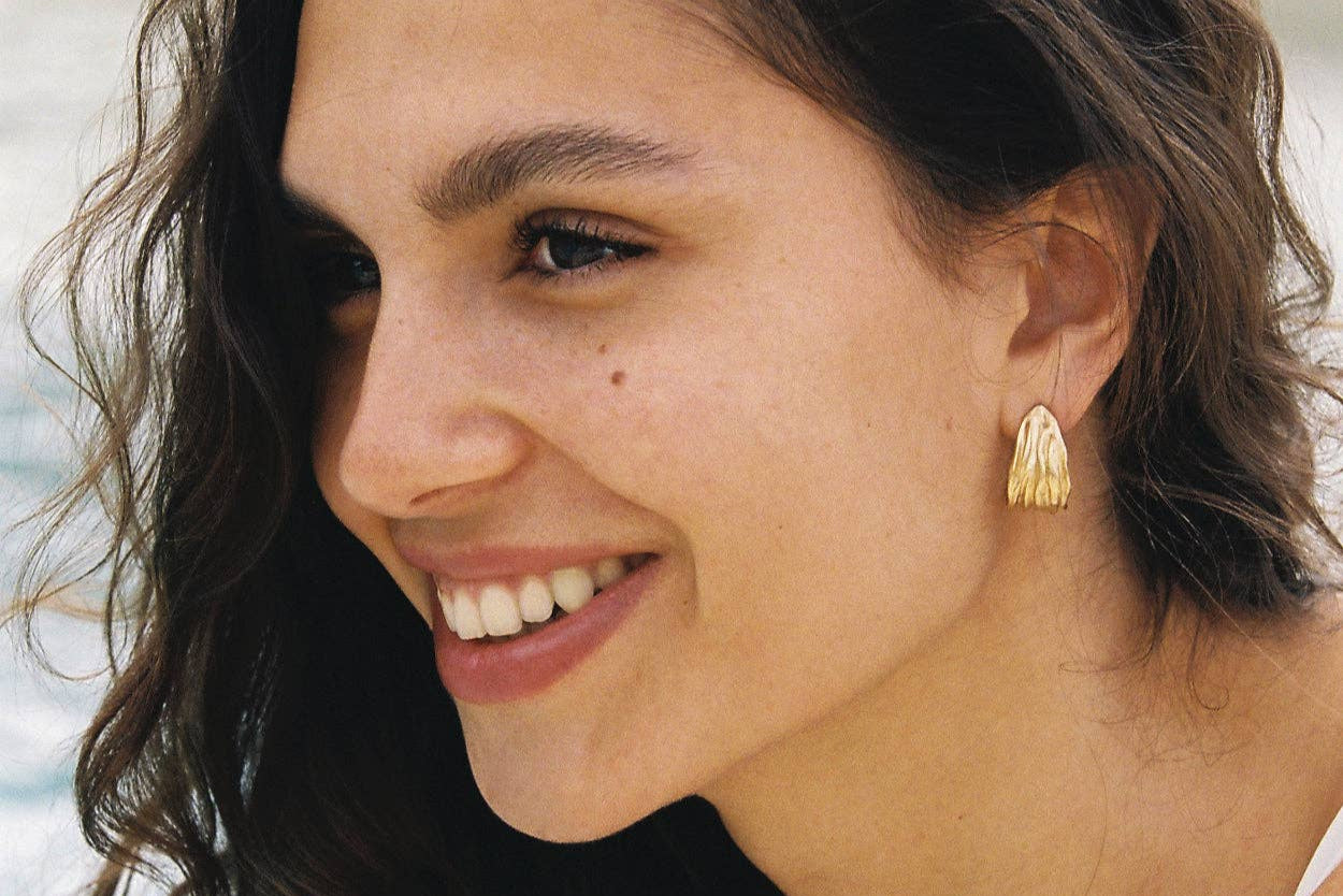 Lina øreringe | Guld belagt og vandfast