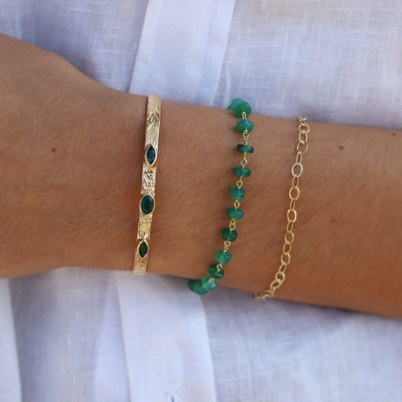 Bracelet doré maille ovale
