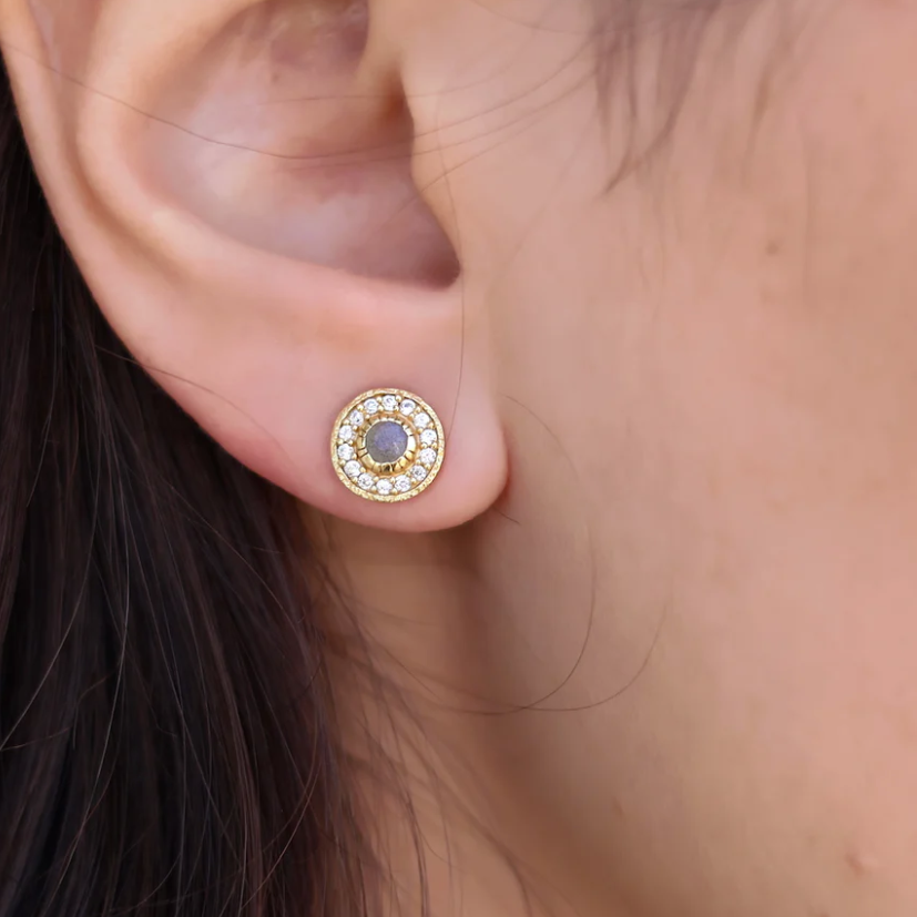 Boucles dorées labradorite et zircons