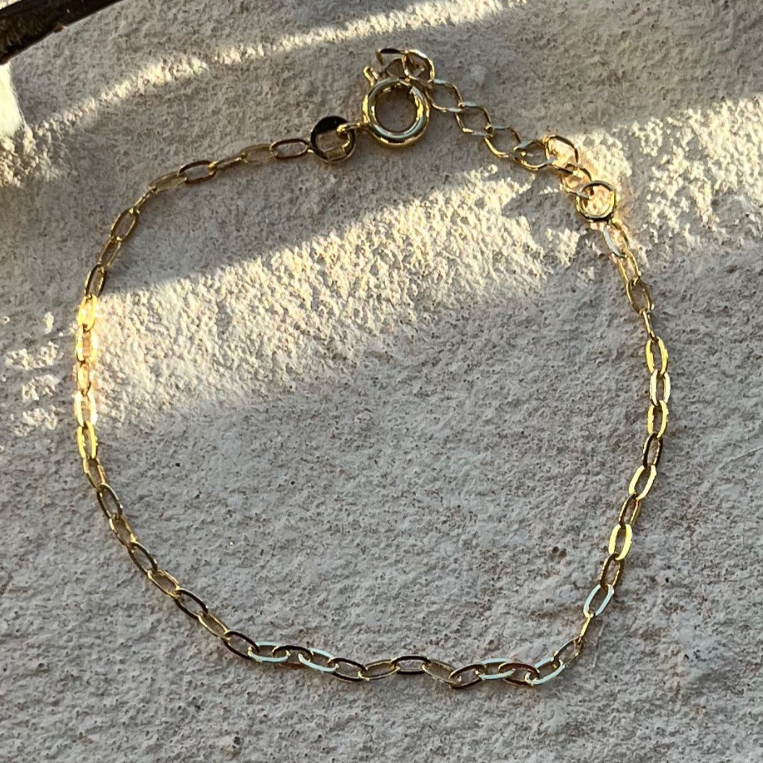 Bracelet doré mailles ovales