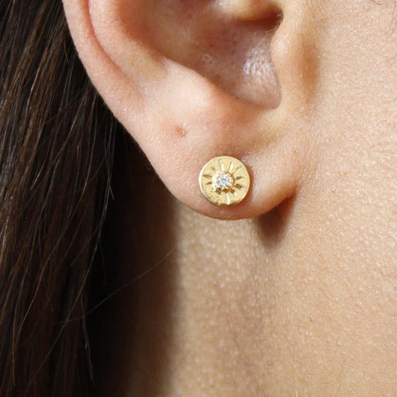 Soleil øreringe zircon