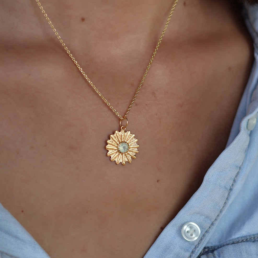 Soleil halskæde zircon