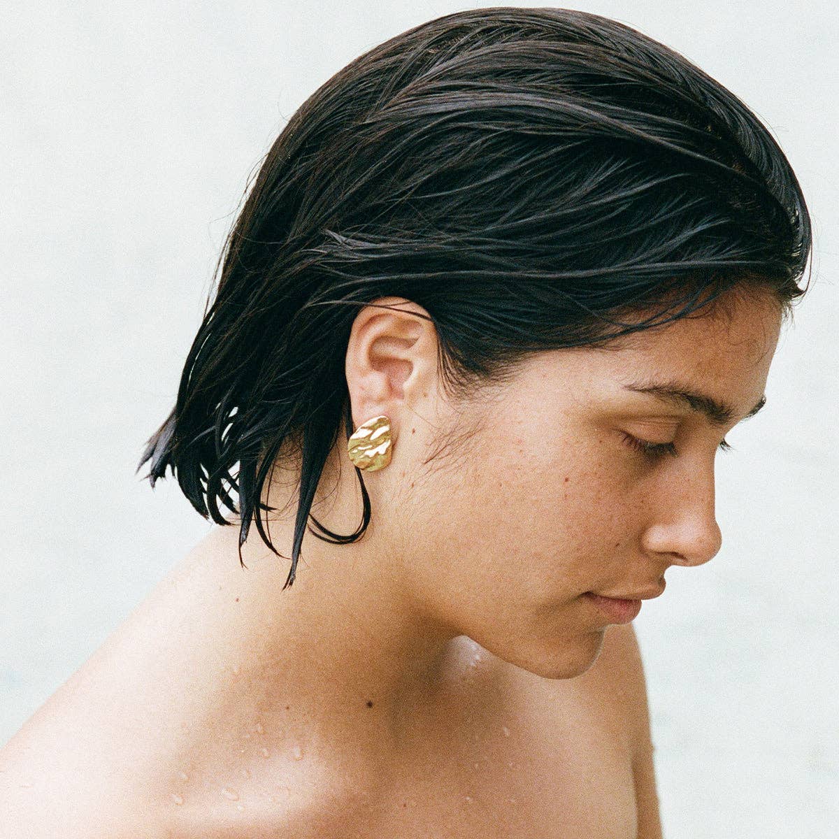 Duna Øreringe | Guld belagt og vandfast